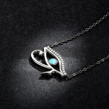 Load image into Gallery viewer, Eye of Horus Evil Eye Silver Necklace - Necklace