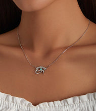 Load image into Gallery viewer, Eye of Horus Evil Eye Silver Necklace - Necklace
