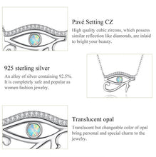 Load image into Gallery viewer, Eye of Horus Evil Eye Silver Necklace - Necklace