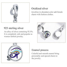 Load image into Gallery viewer, Eye of Horus Evil Eye Silver Pendant - Pendant