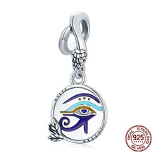 Load image into Gallery viewer, Eye of Horus Evil Eye Silver Pendant - Pendant