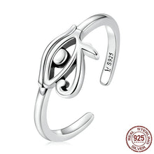 Load image into Gallery viewer, Eye of Horus Evil Eye Silver Ring - Ring