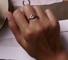 Load image into Gallery viewer, Eye of Horus Evil Eye Silver Ring - Ring