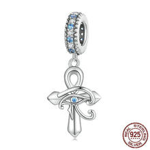 Load image into Gallery viewer, Eye of Horus with Ankh Symbol Evil Eye Pendant - Pendant