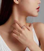 Load image into Gallery viewer, Eye Shaped Evil Eye Finger Wrap Ring - Ring6Dark Blue