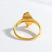 Load image into Gallery viewer, Eye Shaped Evil Eye Silver Cluster Ring - Ring6