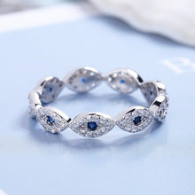 Load image into Gallery viewer, Finger Wrap Evil Eyes Silver Ring - Ring6