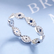 Load image into Gallery viewer, Finger Wrap Evil Eyes Silver Ring - Ring6