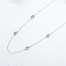 Load image into Gallery viewer, Four Evil Eyes Silver Necklaces - NecklaceRose GoldCircular Shape