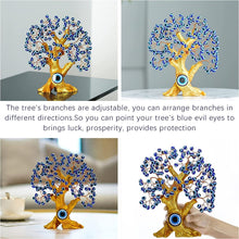 Load image into Gallery viewer, Golden Tree of Life with Evil Eyes Desktop Ornament - Ornament