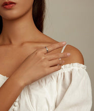 Load image into Gallery viewer, Hamsa Hand with Evil Eyes Finger Wrap Ring - Ring