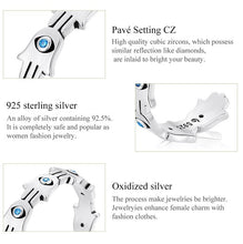Load image into Gallery viewer, Hamsa Hand with Evil Eyes Finger Wrap Ring - Ring