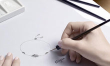 Load image into Gallery viewer, Hamsa Hand with Three Evil Eyes Silver Bracelet - Bracelet