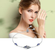 Load image into Gallery viewer, Hamsa Hand with Three Evil Eyes Silver Bracelet - Bracelet
