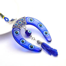 Load image into Gallery viewer, Horseshoe Evil Eye Car Hanging - Car Hanging