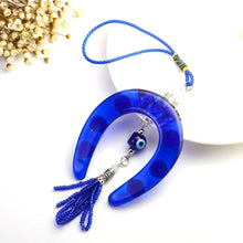 Load image into Gallery viewer, Horseshoe Evil Eye Car Hanging - Car Hanging