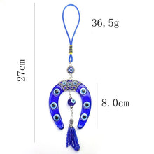 Load image into Gallery viewer, Horseshoe Evil Eye Car Hanging - Car Hanging