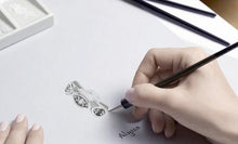 Load image into Gallery viewer, Light Blue Stone Eye Evil Silver Charm Bead - Charm Bead