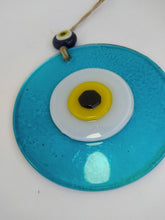 Load image into Gallery viewer, Light Blue / Turquoise Evil Eye Wall Hangings - Wall HangingTurquoise with Blue Eye