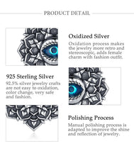 Load image into Gallery viewer, Lotus Flower with Evil Eye Silver Pendant and Necklace - NecklacePendant and Chain
