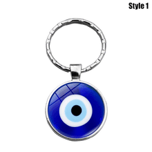 Load image into Gallery viewer, Metallic Evil Eye Amulet Keychains - 12 Designs - KeychainStyle-1