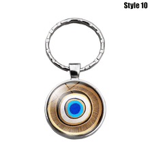 Load image into Gallery viewer, Metallic Evil Eye Amulet Keychains - 12 Designs - KeychainStyle-10