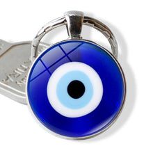 Load image into Gallery viewer, Metallic Evil Eye Amulet Keychains - 12 Designs - KeychainStyle-12