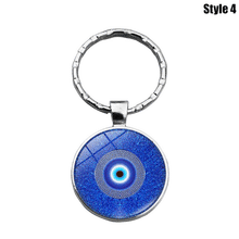 Load image into Gallery viewer, Metallic Evil Eye Amulet Keychains - 12 Designs - KeychainStyle-4