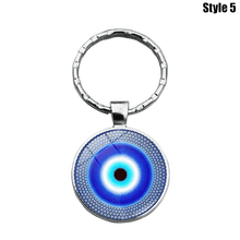 Load image into Gallery viewer, Metallic Evil Eye Amulet Keychains - 12 Designs - KeychainStyle-5