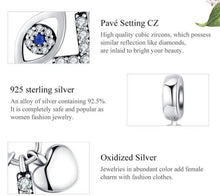 Load image into Gallery viewer, Mini Evil Eye and Cross Silver Pendant - Pendant