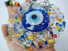 Load image into Gallery viewer, Multicolor Kaleidoscopic Evil Eye Wall Hangings - Wall HangingCircular2023
