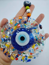 Load image into Gallery viewer, Multicolor Kaleidoscopic Evil Eye Wall Hangings - Wall HangingCircular2023