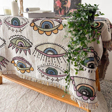 Load image into Gallery viewer, Only Evil Eyes Multipurpose Blanket, Wall Hanging, Sofa Cover, and More - Home Decor