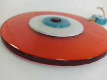 Load image into Gallery viewer, Orange Evil Eye Wall Hanging - Wall Hanging