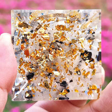 Load image into Gallery viewer, Orgone Pyramid with Enigmatic Eye of Horus and Radiant Rutilated Quartz - Home Decor5 cm or 1.96"