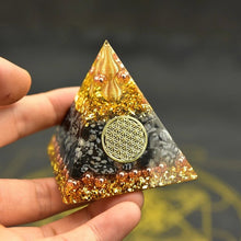 Load image into Gallery viewer, Orgonite Pyramid with Powerful Black Obsidian - Home Decor