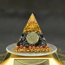 Load image into Gallery viewer, Orgonite Pyramid with Powerful Black Obsidian - Home Decor