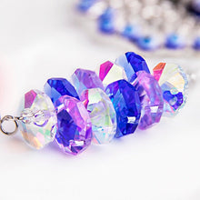 Load image into Gallery viewer, Peacock with Evil Eyes Wall Hanging with Single Large Transparent Suncatcher Crystal - Wall Hanging