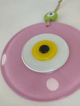 Load image into Gallery viewer, Pink Evil Eye Wall Hangings - Wall HangingBright Pink with Blue