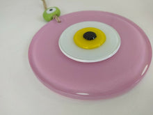 Load image into Gallery viewer, Pink Evil Eye Wall Hangings - Wall HangingBright Pink with Blue