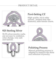 Load image into Gallery viewer, Pink Stone Hamsa Hand Silver Pendant and Necklace - NecklacePendant and Chain
