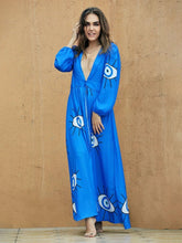 Load image into Gallery viewer, Protective Blue Evil Eye Swimsuit Cover Up - Three Unique Designs - AccessoriesBlue