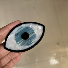 Load image into Gallery viewer, Protective Evil Eye Decorative Hair Clips - Hair ClipHair Clip - LargeBlue Evil Eye with Black Design