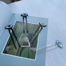 Load image into Gallery viewer, Protective Evil Eye Hair Pins - AccessoriesWhite