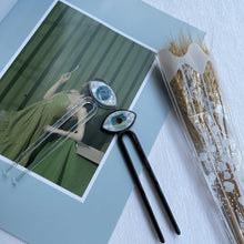 Load image into Gallery viewer, Protective Evil Eye Hair Pins - AccessoriesWhite
