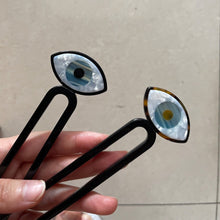 Load image into Gallery viewer, Protective Evil Eye Hair Pins - AccessoriesWhite