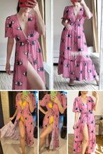 Load image into Gallery viewer, Protective Pink Evil Eye Swimsuit Cover Up - Two Unique Designs - AccessoriesWhite with Pink Eyes