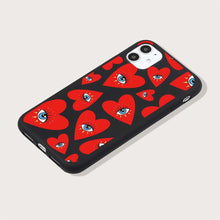 Load image into Gallery viewer, Protective Red Evil Eye iPhone Case with Hearts - AccessoriesRed with White BackgroundFor iphone 6 6s