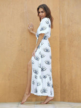 Load image into Gallery viewer, Protective White Evil Eye Swimsuit Cover Up - Four Unique Designs - AccessoriesLarge Evil Eyes - Black and Light Blue