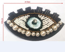 Load image into Gallery viewer, Purple Evil Eye DIY Sew-On Patch - AccessoriesLight Blue